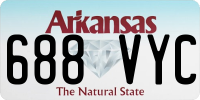 AR license plate 688VYC