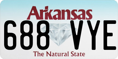 AR license plate 688VYE