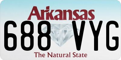 AR license plate 688VYG