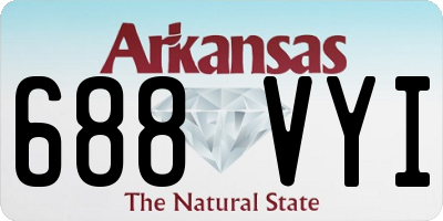AR license plate 688VYI