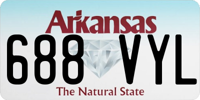 AR license plate 688VYL