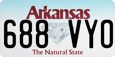 AR license plate 688VYO