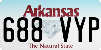 AR license plate 688VYP