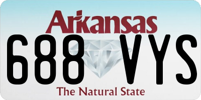AR license plate 688VYS