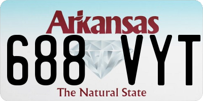 AR license plate 688VYT