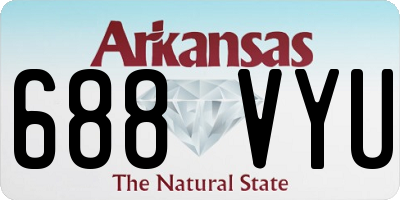 AR license plate 688VYU