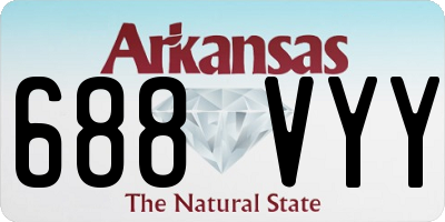 AR license plate 688VYY
