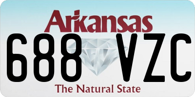 AR license plate 688VZC