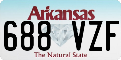 AR license plate 688VZF