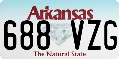 AR license plate 688VZG
