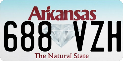 AR license plate 688VZH