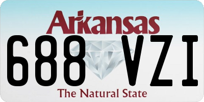 AR license plate 688VZI