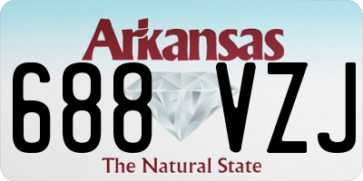 AR license plate 688VZJ