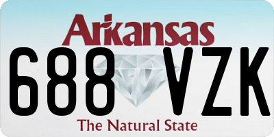 AR license plate 688VZK
