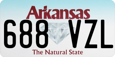 AR license plate 688VZL