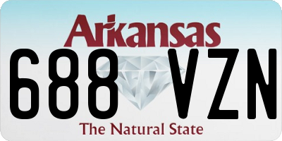 AR license plate 688VZN