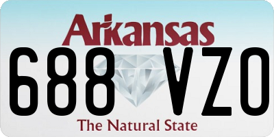 AR license plate 688VZO