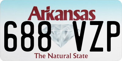 AR license plate 688VZP