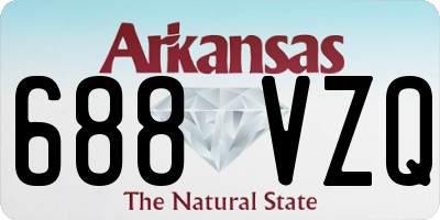 AR license plate 688VZQ
