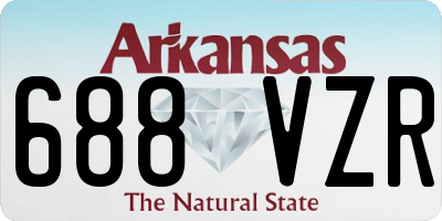 AR license plate 688VZR