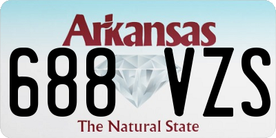 AR license plate 688VZS
