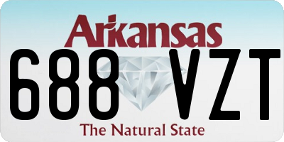 AR license plate 688VZT