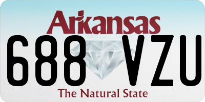 AR license plate 688VZU