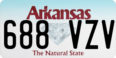 AR license plate 688VZV