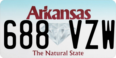 AR license plate 688VZW