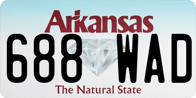 AR license plate 688WAD