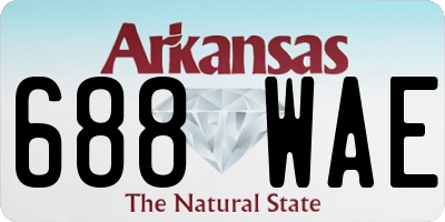 AR license plate 688WAE