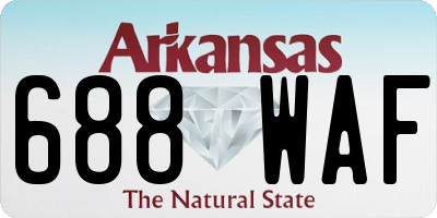 AR license plate 688WAF