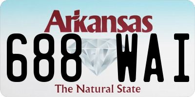 AR license plate 688WAI