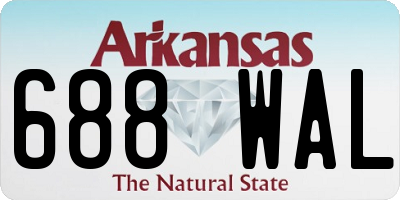 AR license plate 688WAL