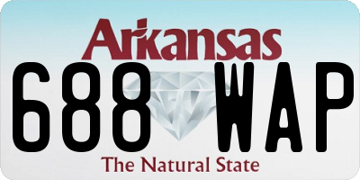 AR license plate 688WAP
