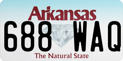 AR license plate 688WAQ