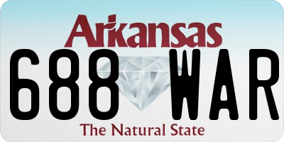 AR license plate 688WAR