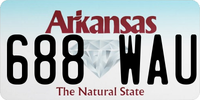 AR license plate 688WAU