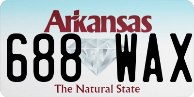 AR license plate 688WAX