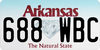 AR license plate 688WBC