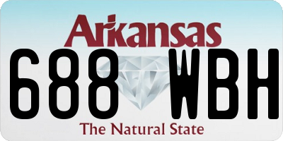AR license plate 688WBH