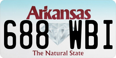 AR license plate 688WBI