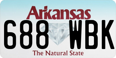 AR license plate 688WBK
