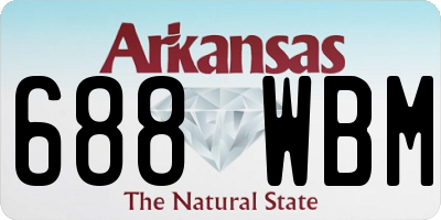 AR license plate 688WBM