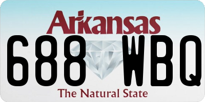 AR license plate 688WBQ