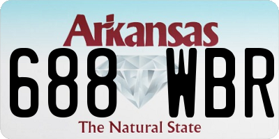AR license plate 688WBR
