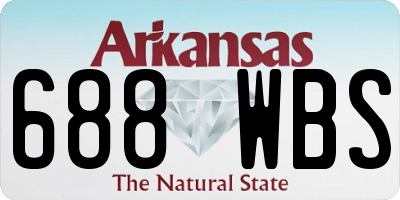 AR license plate 688WBS