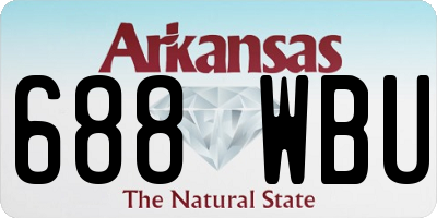 AR license plate 688WBU