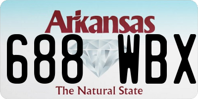 AR license plate 688WBX