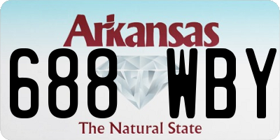 AR license plate 688WBY